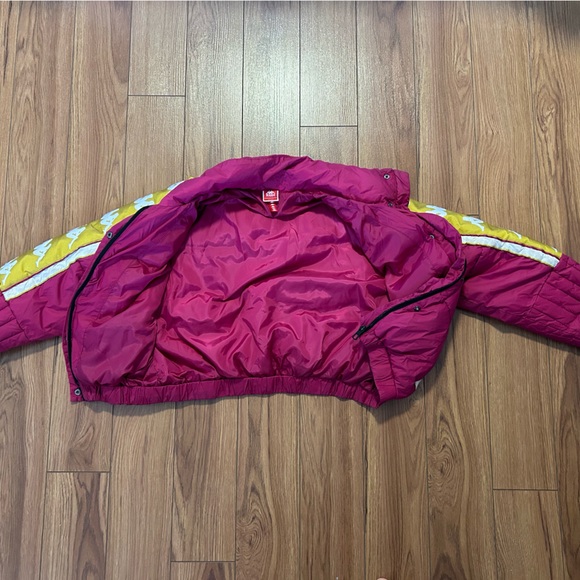 Kappa Kappa pink cropped puffer jacket - Picture 5 of 6